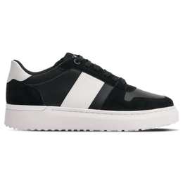 MALLET HOXTON LITE MEN'S BLACK WHITE LEATHER TRAINERS