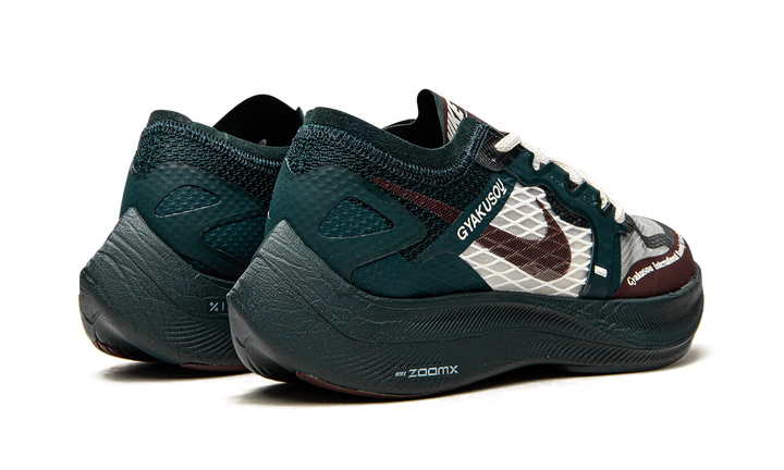 NIKE GYAKUSUO X ZOOMX VAPORFLY NEXT% MIDNIGHT SPRUCE BURGUNDY