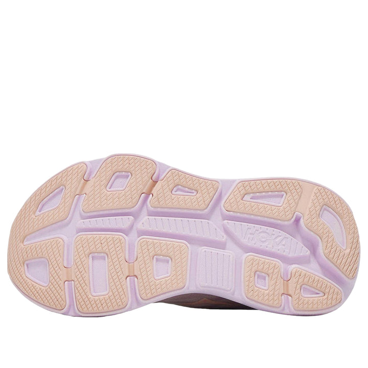 HOKA ONE ONE BONDI 9 LILAC CREAM TANGERINE GLOW WOMENS
