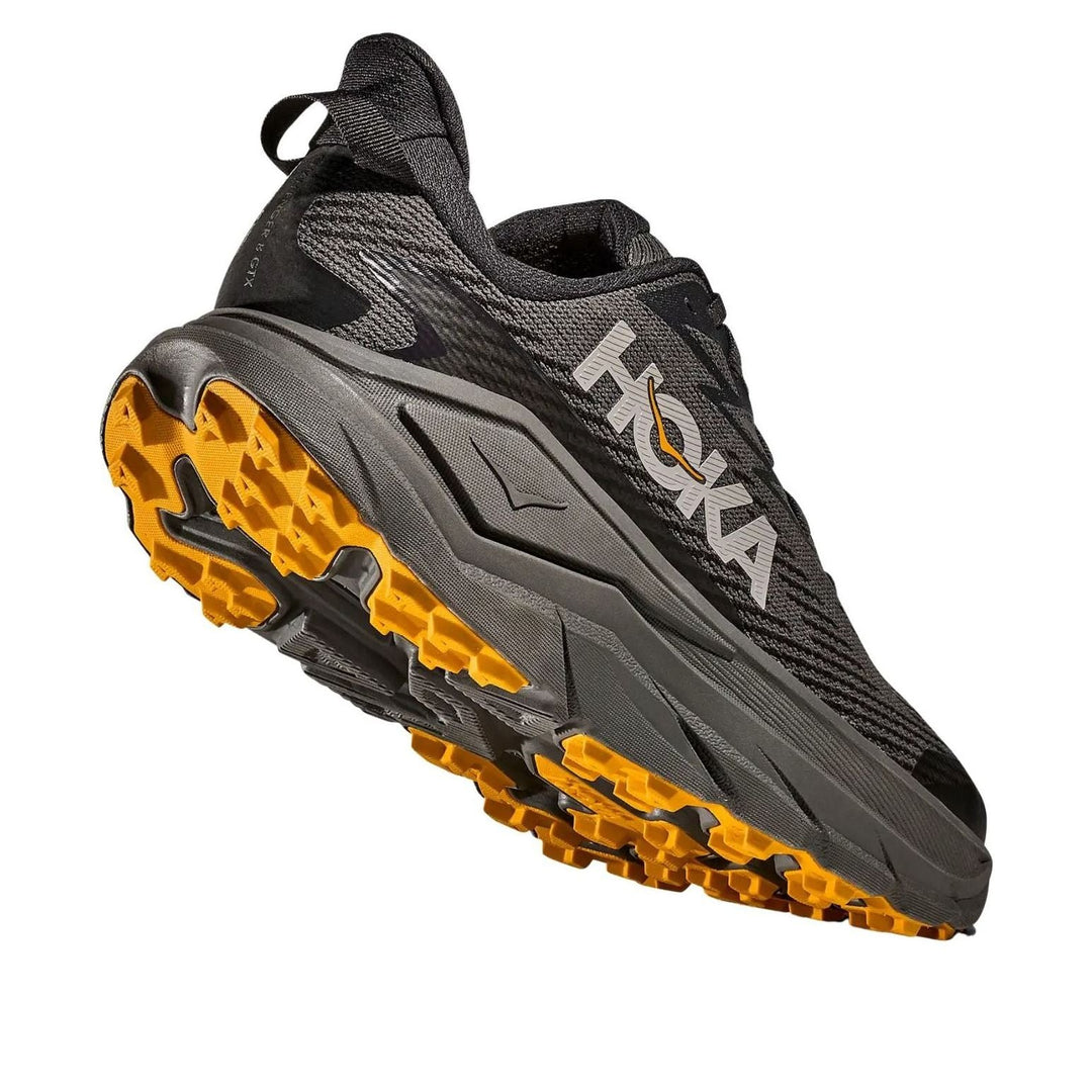 HOKA ONE ONE CHALLENGER 8 GORE-TEX ASPHALT GREY VARSITY YELLOW