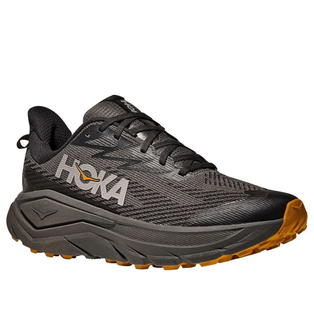 HOKA ONE ONE CHALLENGER 8 GORE-TEX ASPHALT GREY VARSITY YELLOW