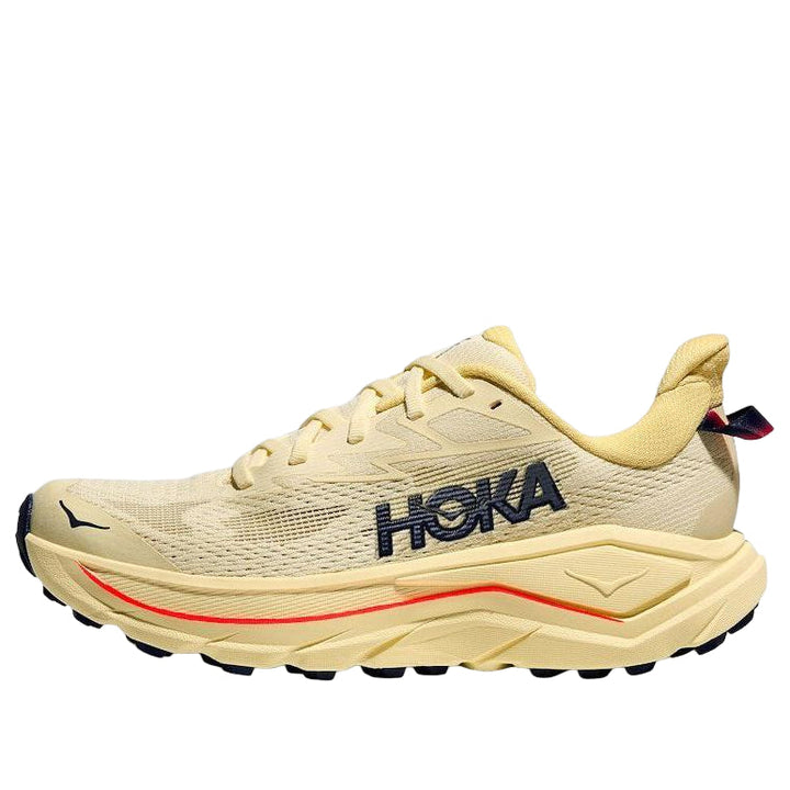 HOKA ONE ONE CHALLENGER 8 VINTAGE YELLOW MIDNIGHT BLUE WOMENS — Stock 