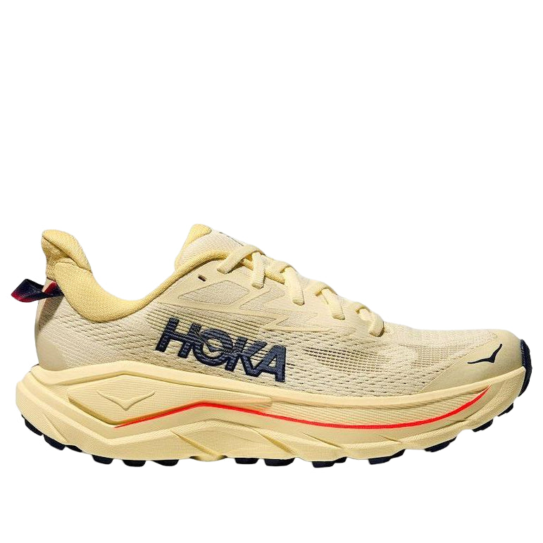 HOKA ONE ONE CHALLENGER 8 VINTAGE YELLOW MIDNIGHT BLUE WOMENS — Stock 