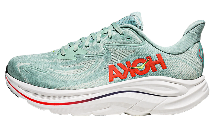 HOKA ONE ONE CLIFTON 10 SAGE NEON FLAME
