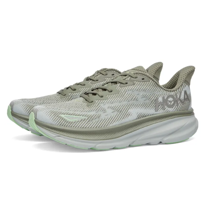 HOKA ONE ONE CLIFTON 9 OLIVE HAZE