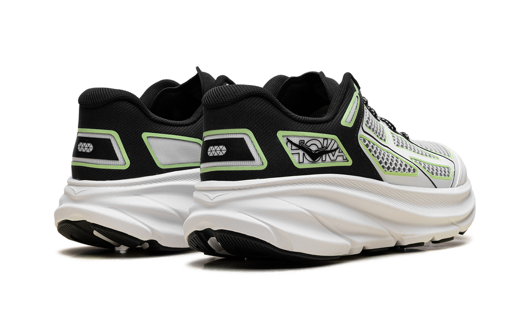 HOKA ONE ONE CLIFTON ONE9 BLACK WHITE GREEN