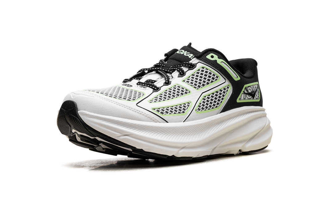 HOKA ONE ONE CLIFTON ONE9 BLACK WHITE GREEN