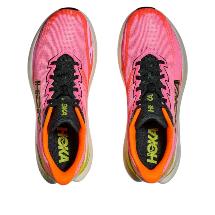 HOKA ONE ONE MACH X 3 NEON ROSE TANGERINE WOMENS