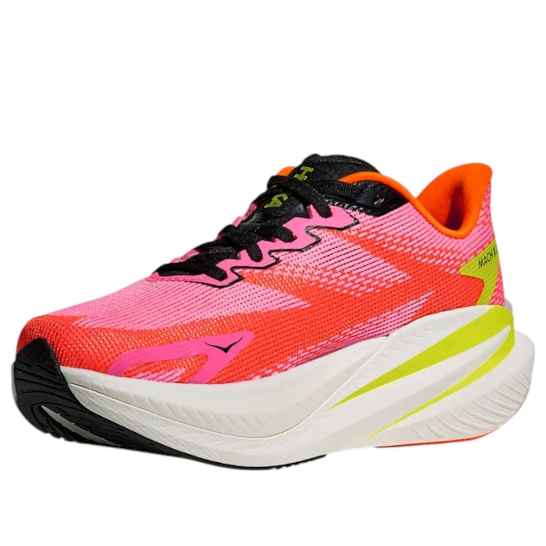 HOKA ONE ONE MACH X 3 NEON ROSE TANGERINE WOMENS