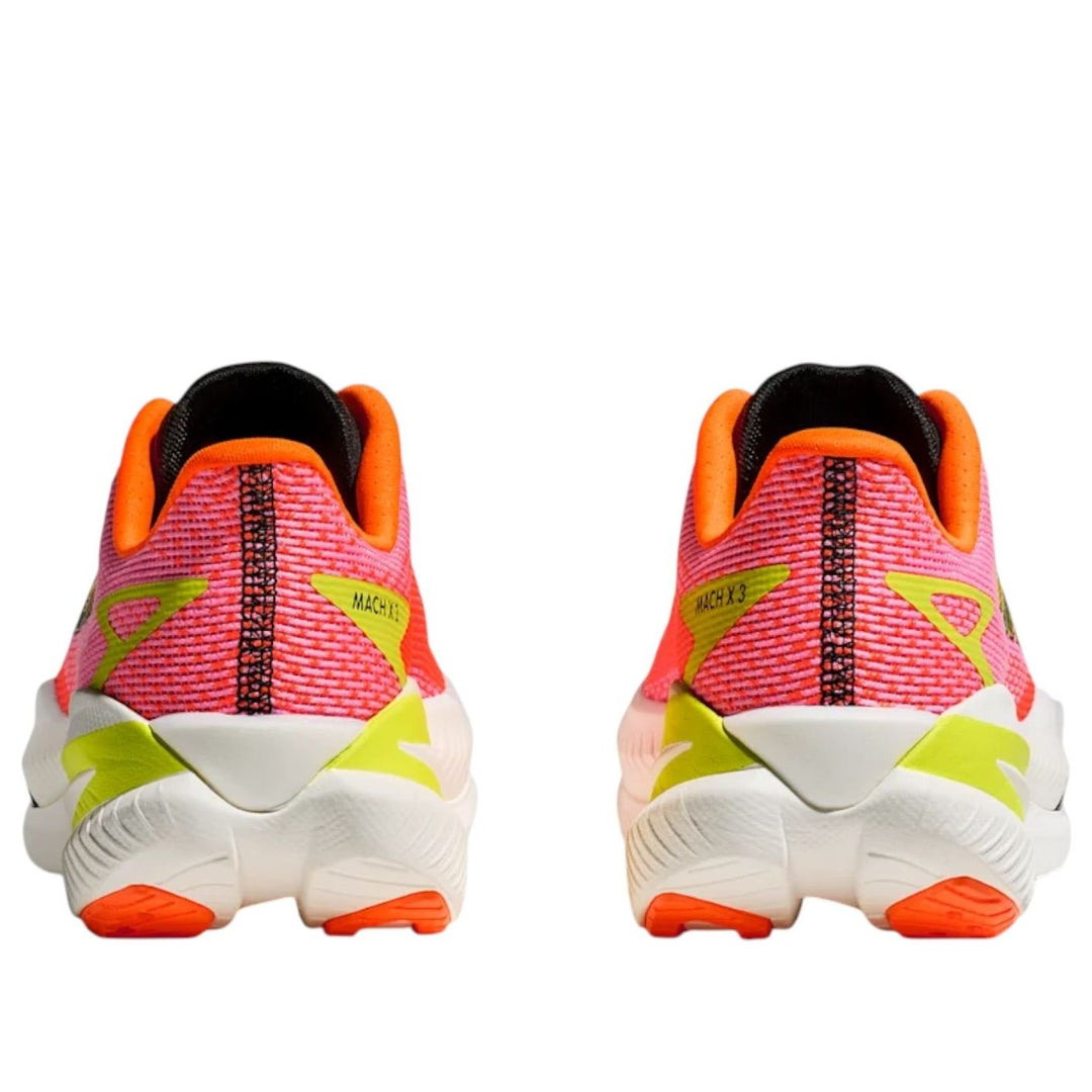 HOKA ONE ONE MACH X 3 NEON ROSE TANGERINE WOMENS