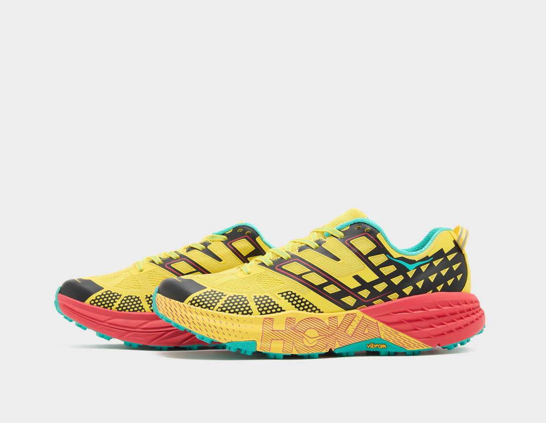 HOKA ONE ONE SPEEDGOAT 2 SOUR LEMON BLACK — Stock 