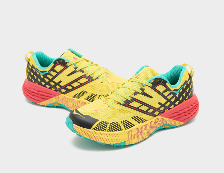 HOKA ONE ONE SPEEDGOAT 2 SOUR LEMON BLACK — Stock 