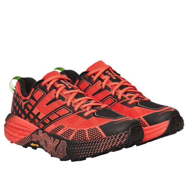 HOKA ONE ONE SPEEDGOAT 2 TOMATO ELECTRIC GREEN