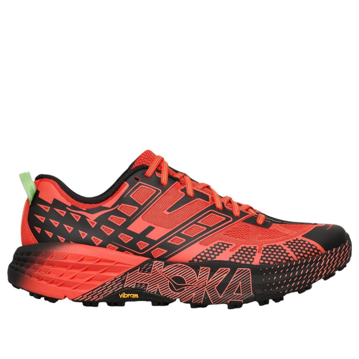 HOKA ONE ONE SPEEDGOAT 2 TOMATO ELECTRIC GREEN