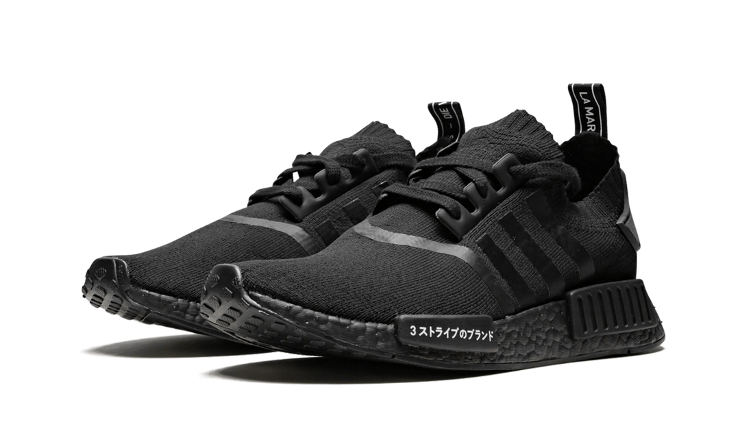 ADIDAS JAPAN TRIPLE BLACK PRIMEKNIT NMD R1