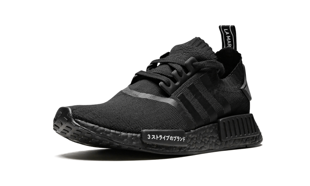 ADIDAS JAPAN TRIPLE BLACK PRIMEKNIT NMD R1