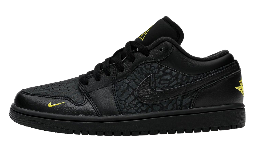 JORDAN 1 LOW BLACK ELEPHANT PRINT