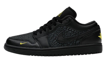 JORDAN 1 LOW BLACK ELEPHANT PRINT — Stock