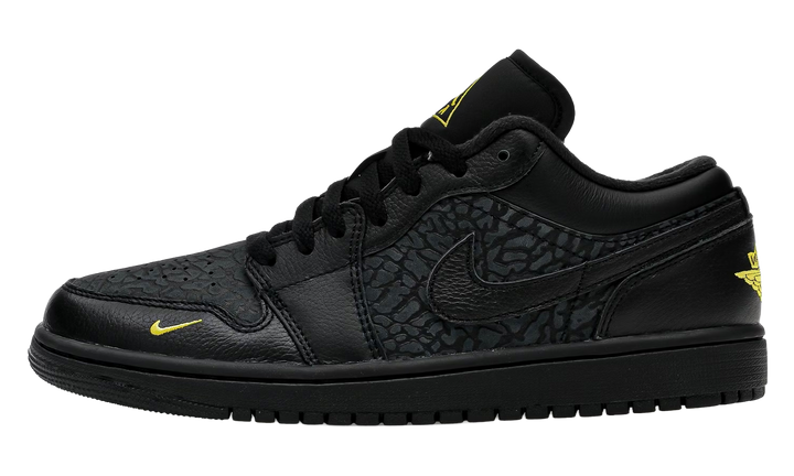 JORDAN 1 LOW BLACK ELEPHANT PRINT