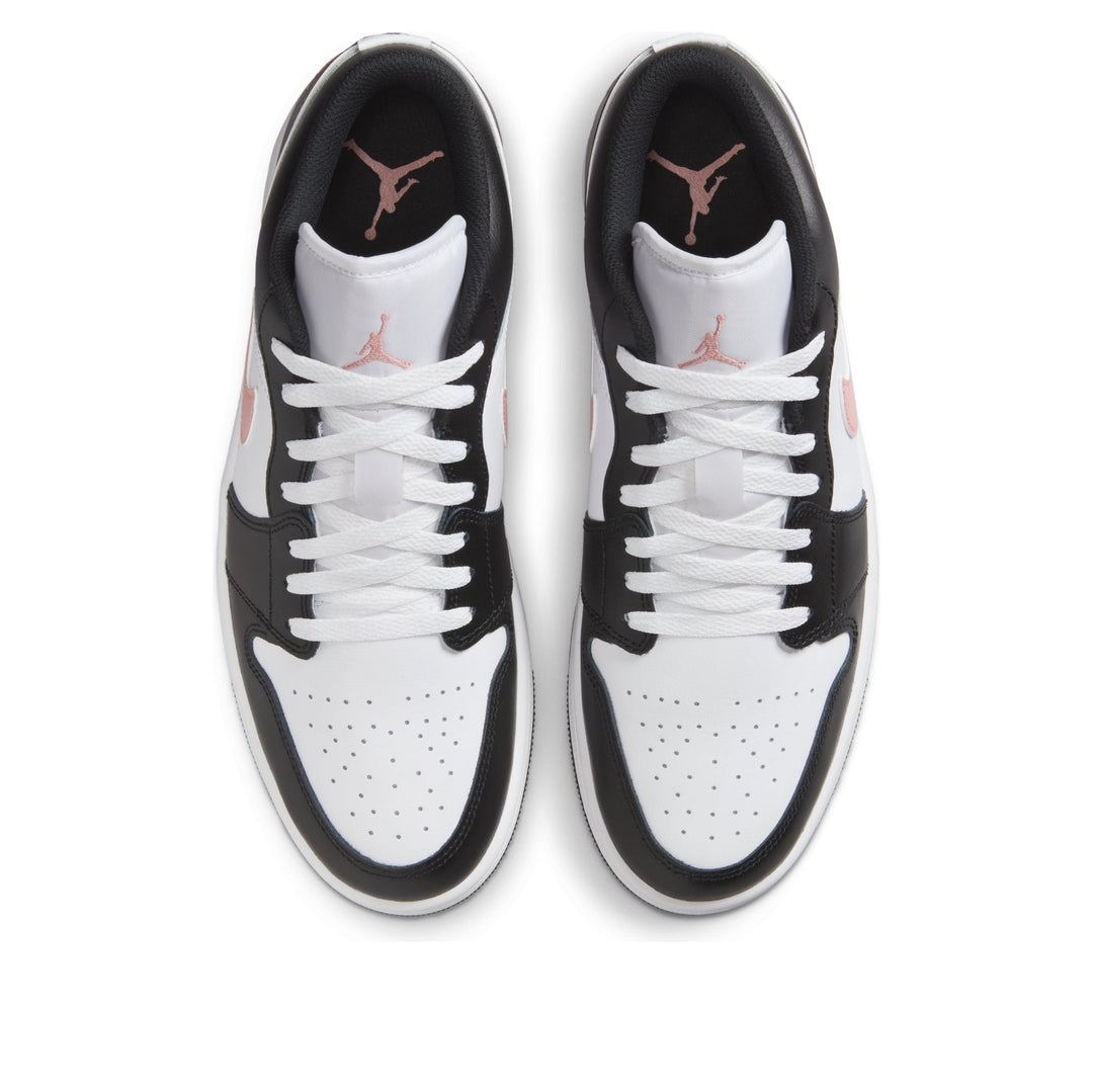 JORDAN 1 LOW BLACK RUST PINK