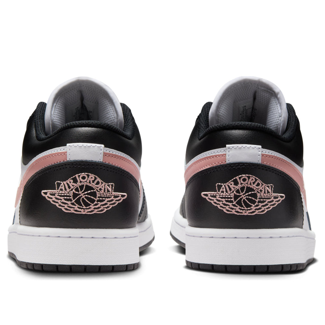 JORDAN 1 LOW BLACK RUST PINK