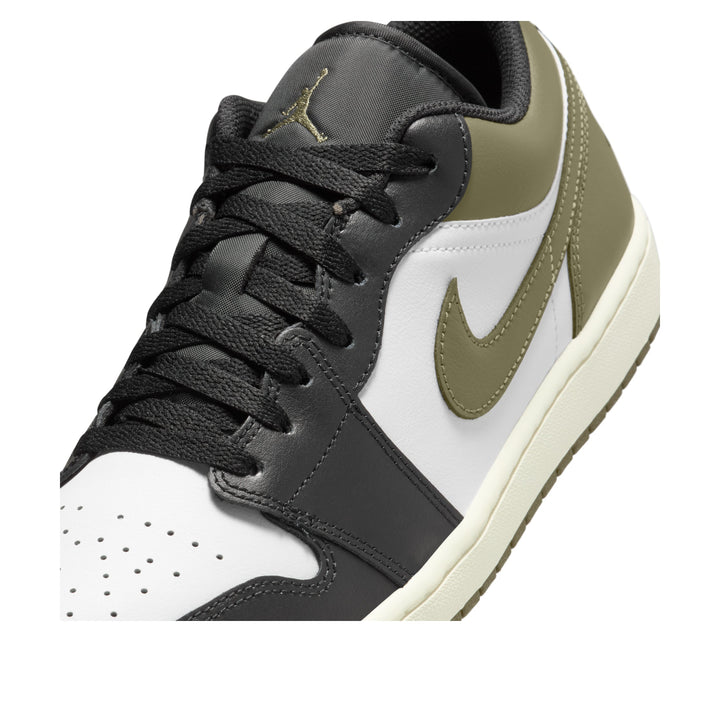 JORDAN 1 LOW BLACK TOE MEDIUM OLIVE