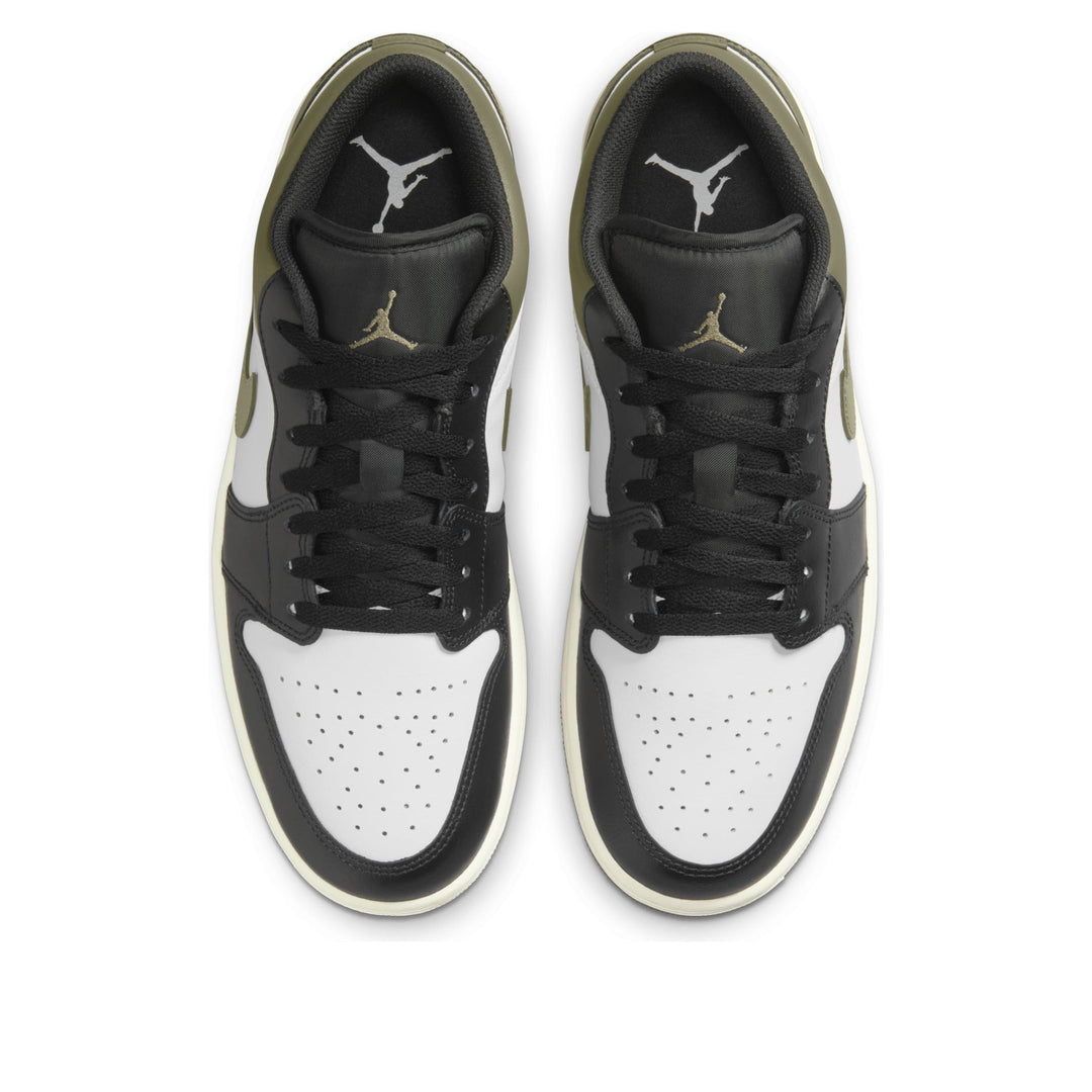 JORDAN 1 LOW BLACK TOE MEDIUM OLIVE