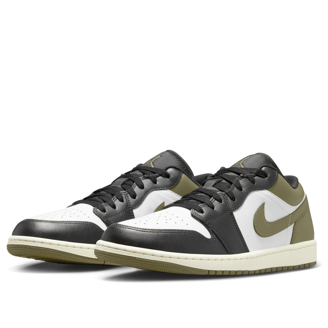 JORDAN 1 LOW BLACK TOE MEDIUM OLIVE