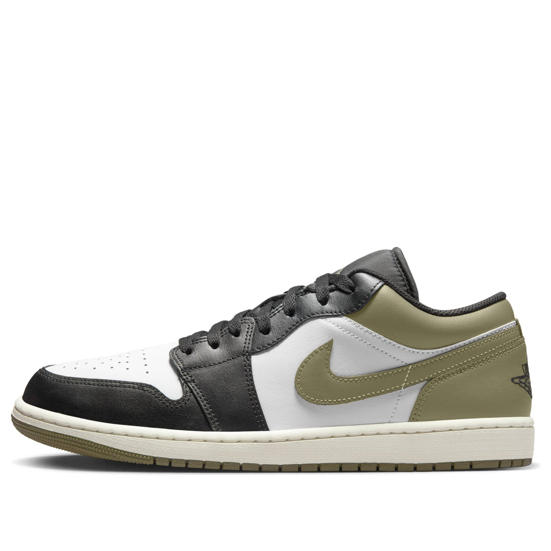 JORDAN 1 LOW BLACK TOE MEDIUM OLIVE