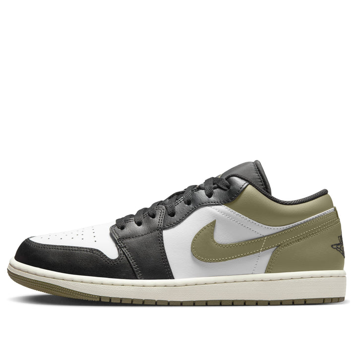 JORDAN 1 LOW BLACK TOE MEDIUM OLIVE
