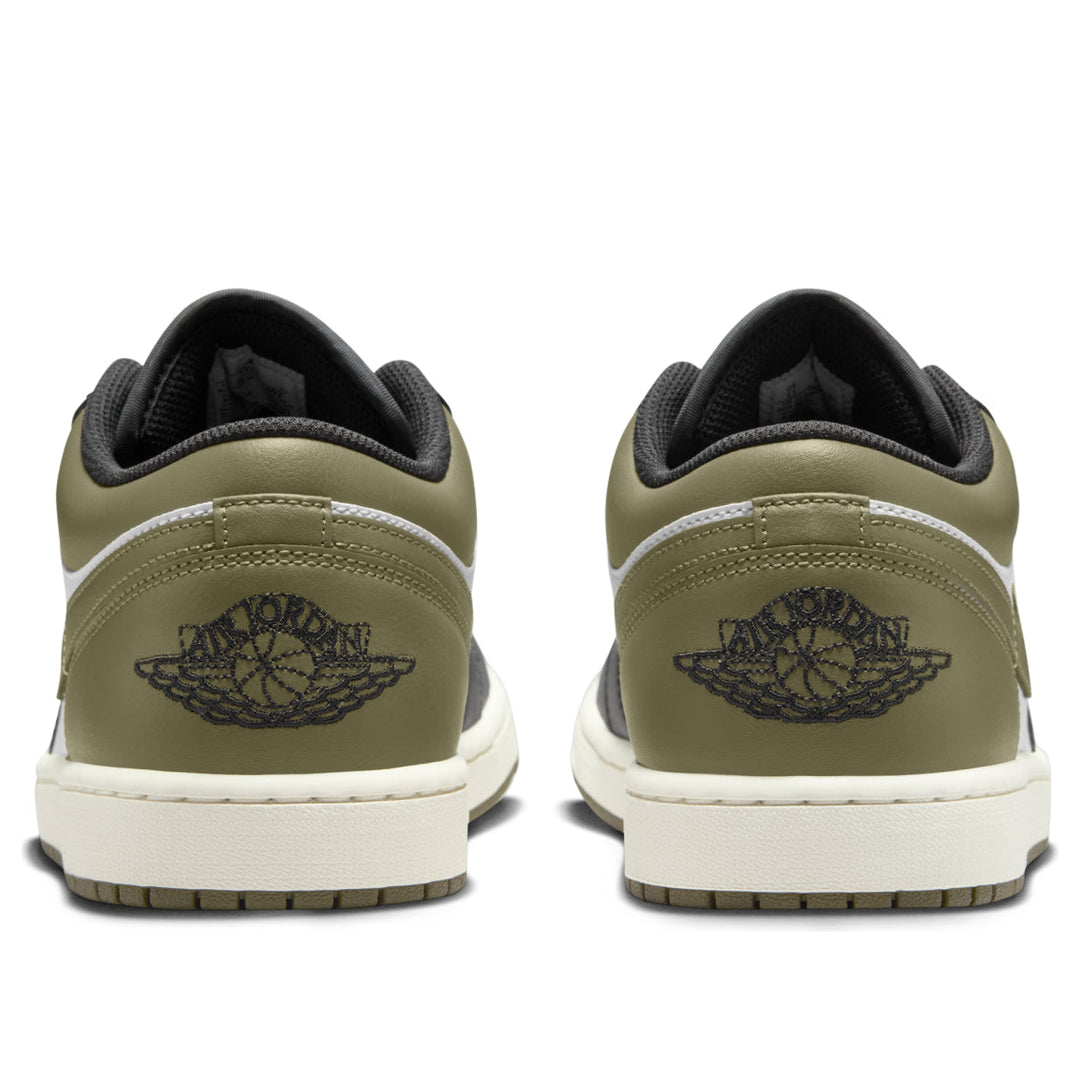 JORDAN 1 LOW BLACK TOE MEDIUM OLIVE