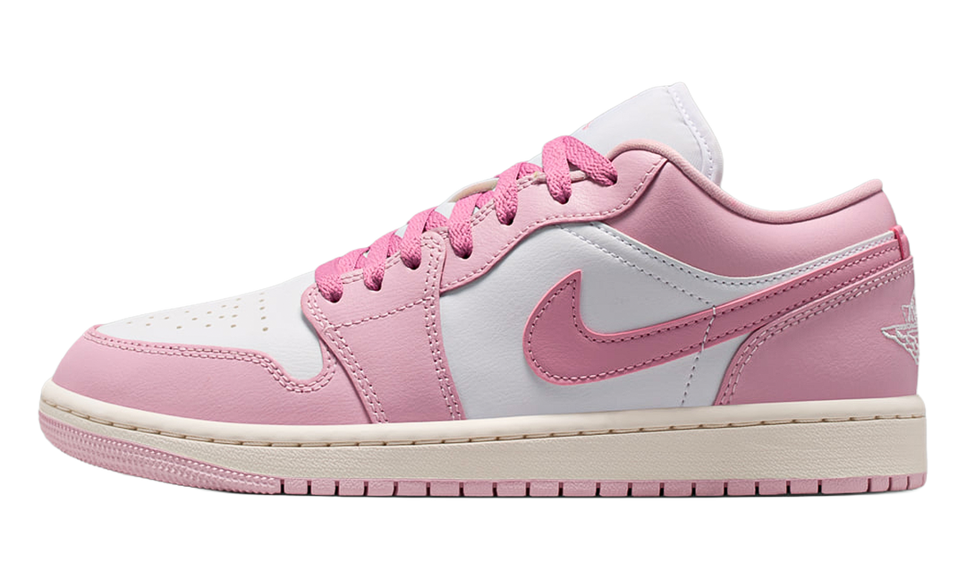 JORDAN 1 LOW ICED CARMINE WHITE (WOMEN&