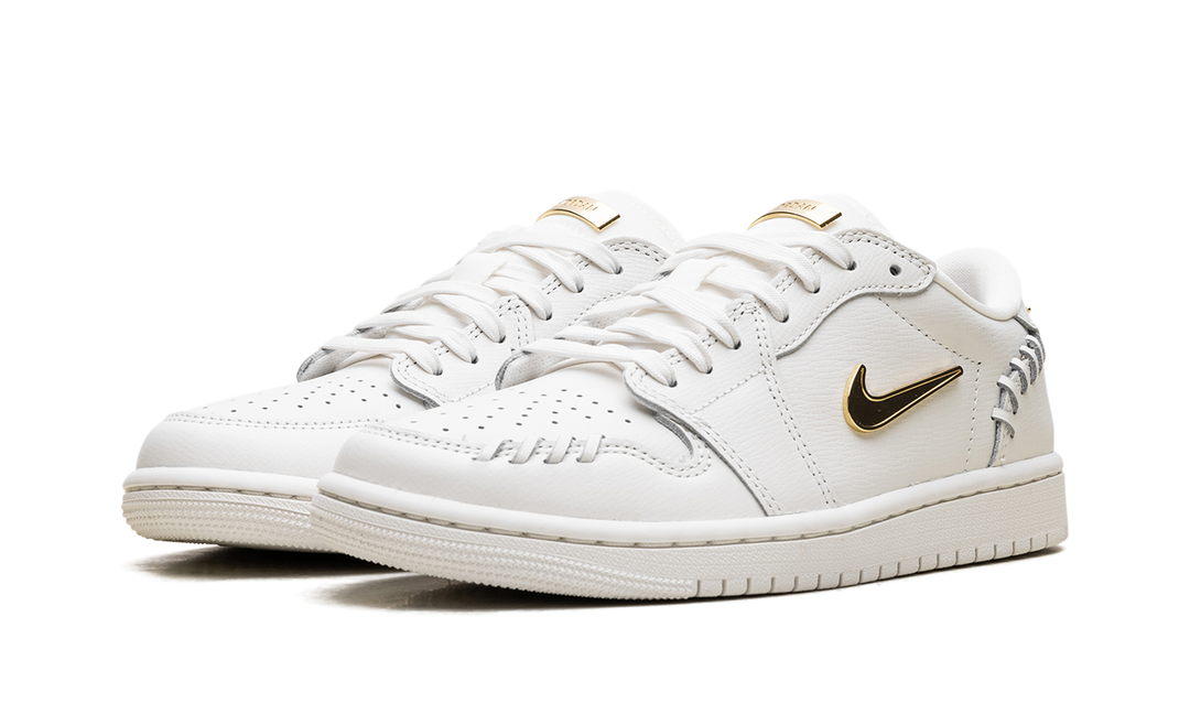 JORDAN 1 LOW METHOD OF MAKE SAIL METALLIC GOLD (WOMEN&