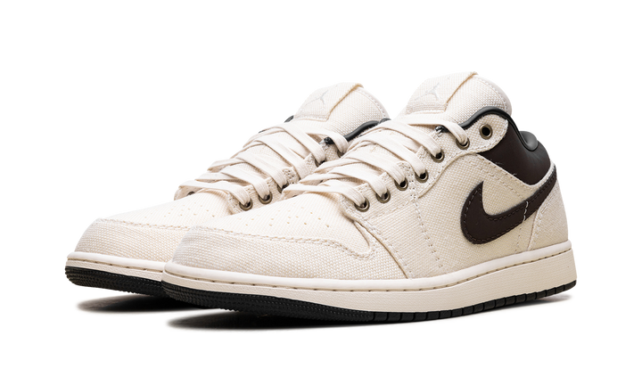 JORDAN 1 LOW PREMIUM PALE IVORY OFF NOIR BAROQUE BROWN