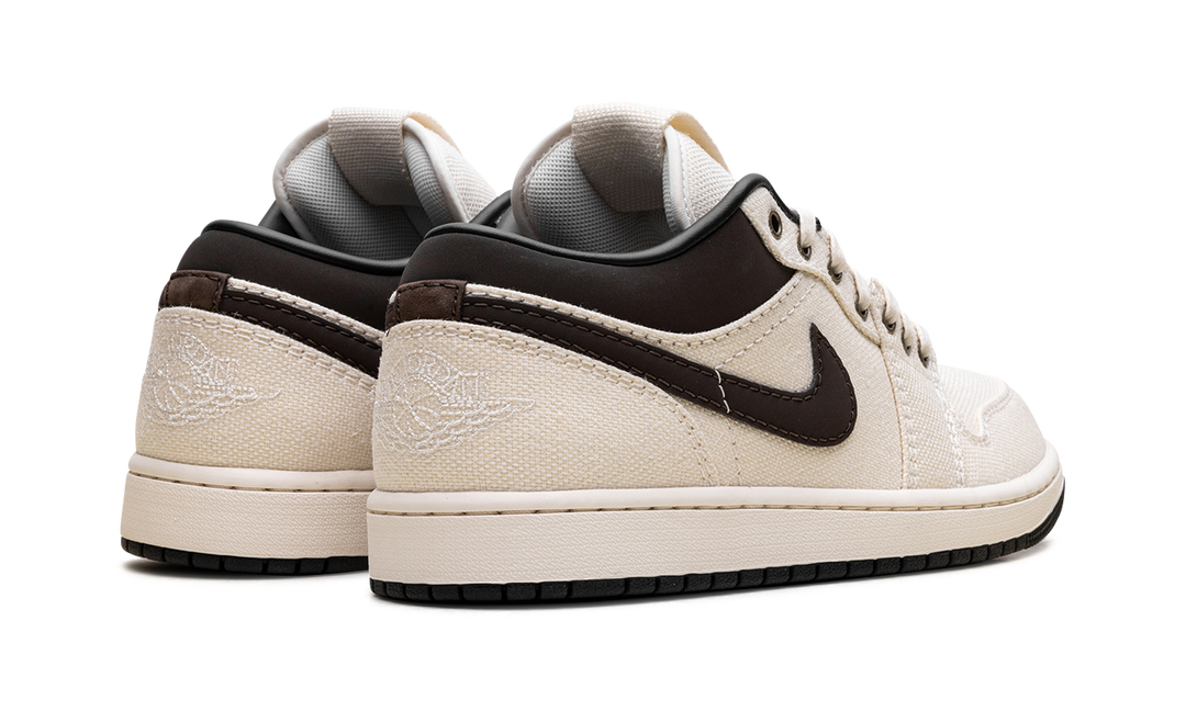 JORDAN 1 LOW PREMIUM PALE IVORY OFF NOIR BAROQUE BROWN