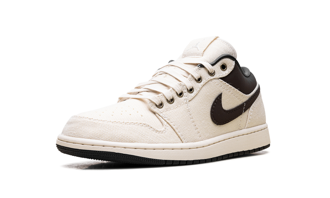 JORDAN 1 LOW PREMIUM PALE IVORY OFF NOIR BAROQUE BROWN