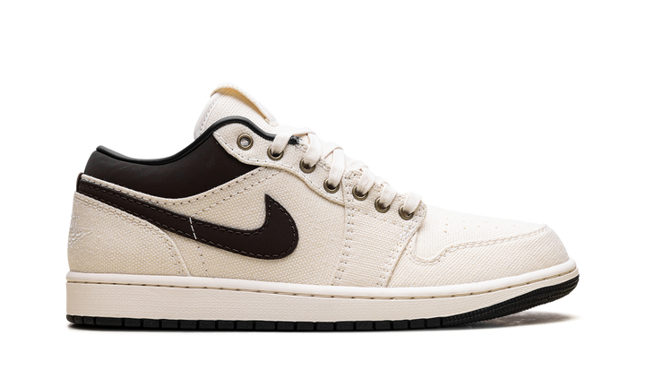 JORDAN 1 LOW PREMIUM PALE IVORY OFF NOIR BAROQUE BROWN