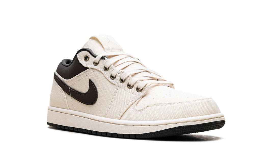 JORDAN 1 LOW PREMIUM PALE IVORY OFF NOIR BAROQUE BROWN
