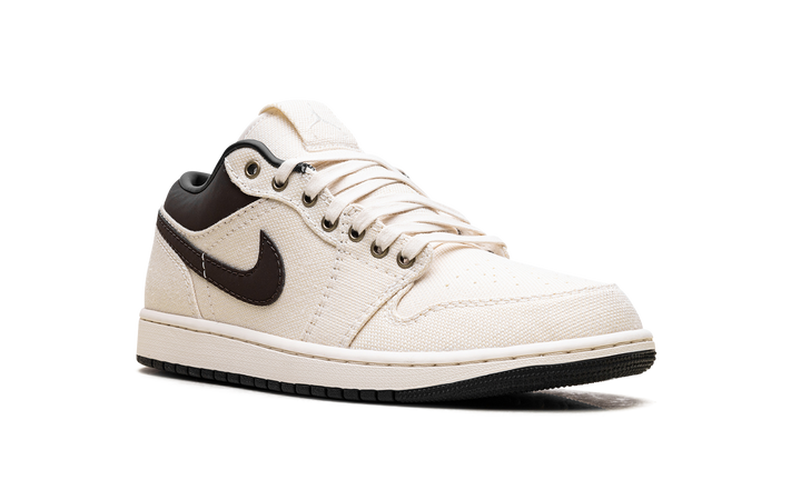 JORDAN 1 LOW PREMIUM PALE IVORY OFF NOIR BAROQUE BROWN