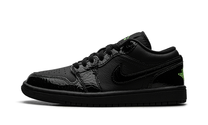 JORDAN 1 LOW SE BLACK CROC SCREAM GREEN (WOMEN&