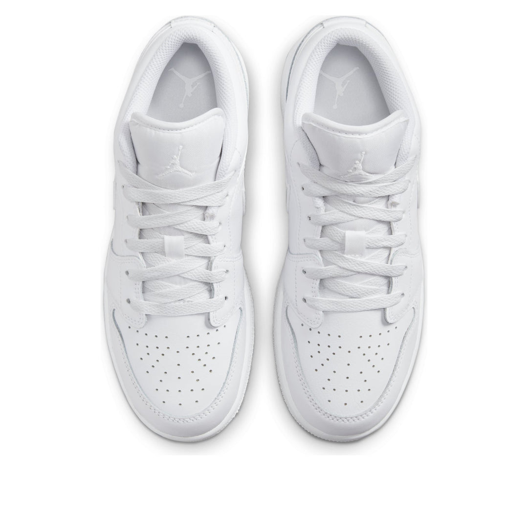 JORDAN 1 LOW TRIPLE WHITE (2023) (GS)