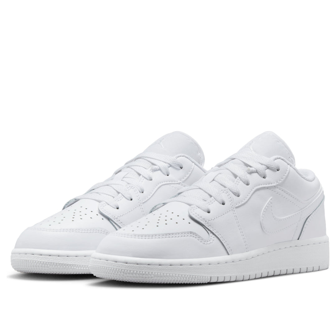 JORDAN 1 LOW TRIPLE WHITE (2023) (GS)