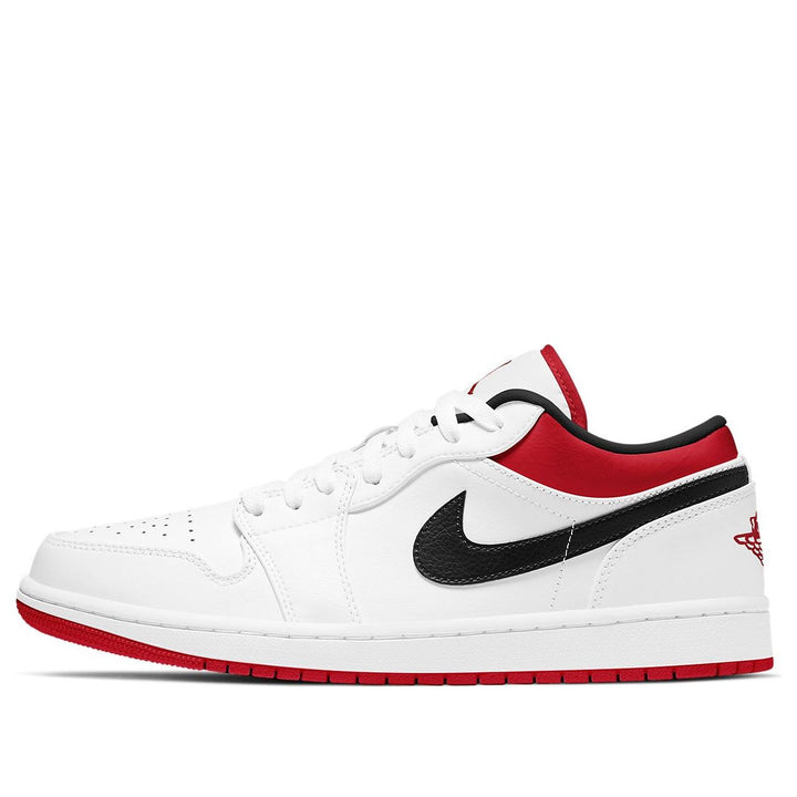 JORDAN 1 LOW WHITE UNIVERSITY RED BLACK