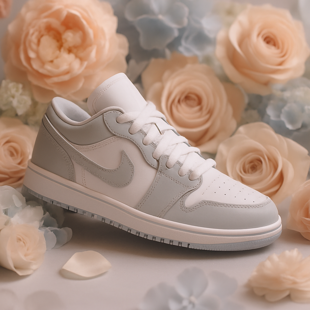 JORDAN 1 LOW WOLF GREY (WOMEN&