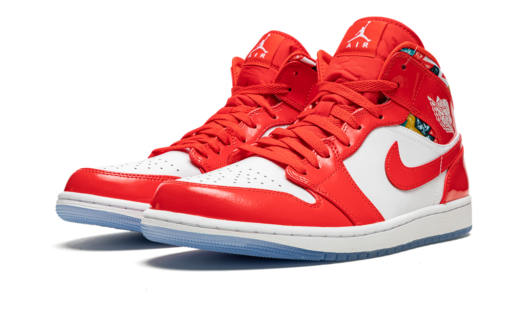 JORDAN 1 MID BARCELONA SWEATER RED PATENT
