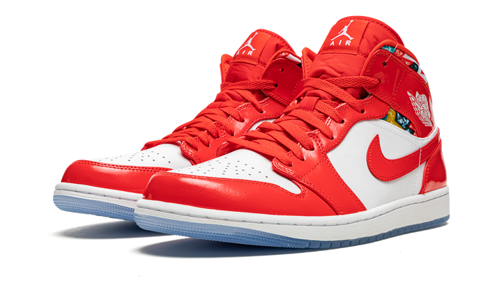 JORDAN 1 MID BARCELONA SWEATER RED PATENT
