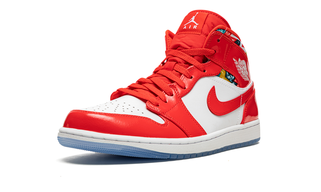 JORDAN 1 MID BARCELONA SWEATER RED PATENT