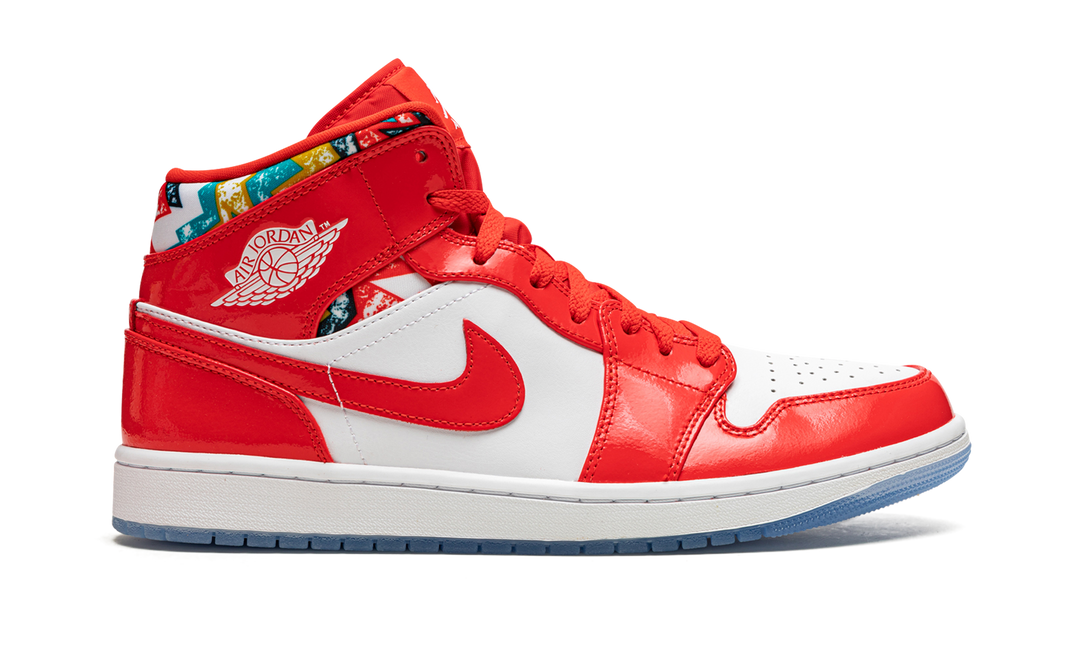 JORDAN 1 MID BARCELONA SWEATER RED PATENT