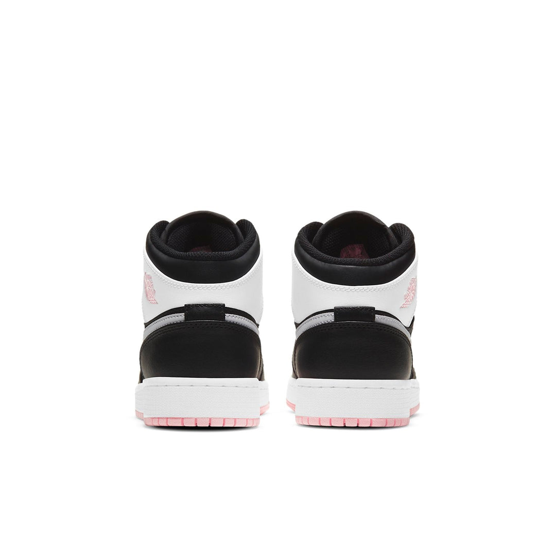 JORDAN 1 MID BLACK ARCTIC PINK GS