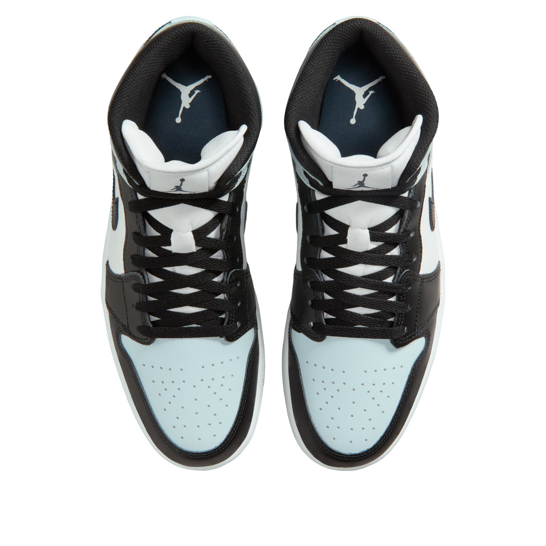 JORDAN 1 MID BLACK AURA SQUADRON BLUE